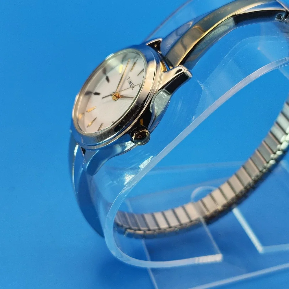 Vintage 2010 Timex Elegant Series 25mm Women's Quartz‎ Two Tone Watch